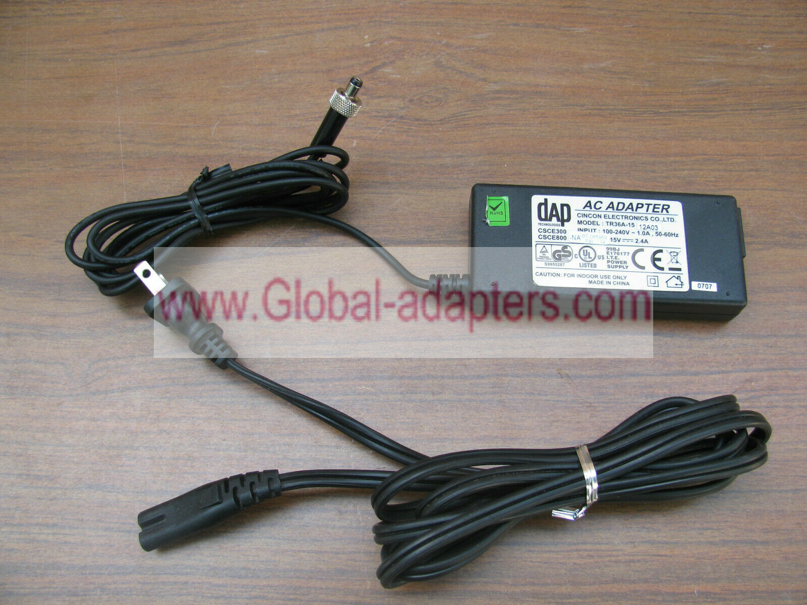 NEW Cincon 15v 2.4a TR36A-15 12A03 AC Adapter ITE Power Supply - Click Image to Close